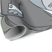 Cadeau Taureau Dans Un Papier D'Enveloppement (Coin rond)