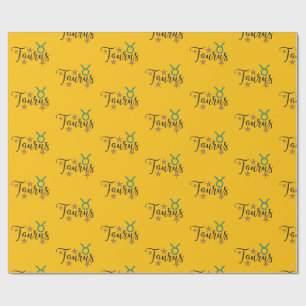 Cadeau Taurus Star Sign Wrapping Papier Arrière - plan ja