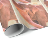 Cadeau Temps De Jeu Pour Papier À Emballage D'Éléphant (Coin rond)