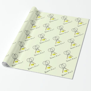 Cadeau Tennis Doubles Tennis Love Wrapper Papier