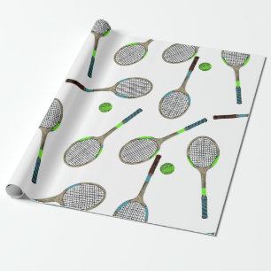 Cadeau Tennis Papier d'enveloppement