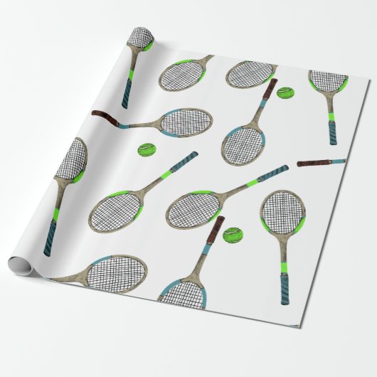 Cadeau Tennis Papier d'enveloppement (Déroulé)