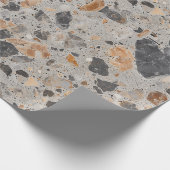 Cadeau Terrazzo Pierre Texturée Imprimer Papier à envelop (Coin)