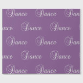 Cadeau Texte De Danse Sur Un Papier Couleur (Plat)