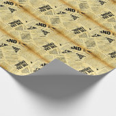 Cadeau Texte du journal de presse avec vieux papier (Coin)