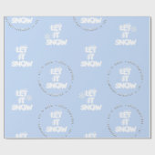 Cadeau Texte incorporé Laisser le papier enneigé (Plat)