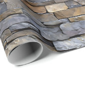 Cadeau Texture murale en pierre Imprimer Papier à envelop (Coin rond)