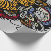 Cadeau TIGER COMBAT DRAGON Wrapper Papier (Coin)