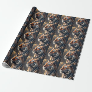Cadeau Tigre dans la nature 30 pouces x 6 pieds Papier à
