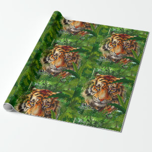 Cadeau Tigre - Nature Jungle Tigre Papier d'enveloppement