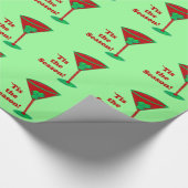 Cadeau ` Tis le papier d'emballage de Martini de Noël de (Coin)
