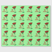 Cadeau ` Tis le papier d'emballage de Martini de Noël de (Plat)