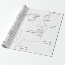 Toujours Amour - papier d'emballage pour cadeaux a