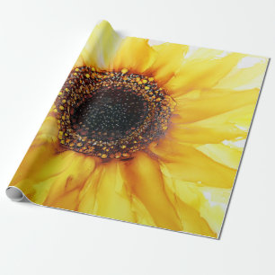 Cadeau Tournesol d'été Feuilles de papier Abstraites