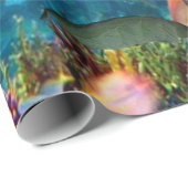 Cadeau Tournesol Océan Poisson Papier à envelopper (Coin rond)