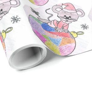 Cadeau Traditions de papier d'emballage brillant de
