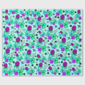 Cadeau trèfle libellule quatre feuilles écorce papier (Plat)