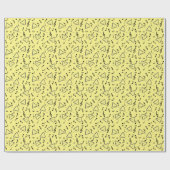 Cadeau Triangle Music Notes Enveloppement Papier (Plat)
