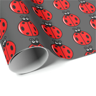 Cadeau Trois petits Ladybugs - Papier d'enveloppement mat