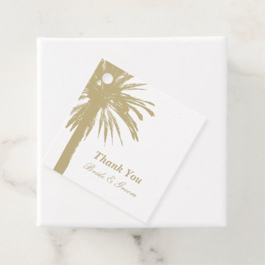 Cadeau Tropical palm tree destination mariage étiquettes (En situation)