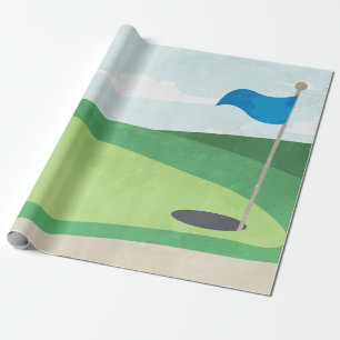 Cadeau Trou en un papier d'enveloppement d'anniversaire,