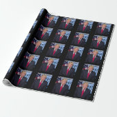 CADEAU TRUMP ALLONS BRANDON CHRISTMAS WRAPPING PAPIER (Déroulé)
