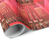 Cadeau Tubes roses vibrants en papier (Coin rond)
