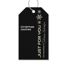 Cadeau uit de Keuken Sneeuwvlokken Zwart Wit Goud