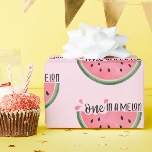 Cadeau Un Dans Un Melon Watermelon Papier Enveloppant Ann (Fête d'anniversaire)