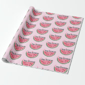 Cadeau Un Dans Un Melon Watermelon Papier Enveloppant Ann (Déroulé)