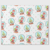 Cadeau Un joli papier d'emballage de Noël (Plat)