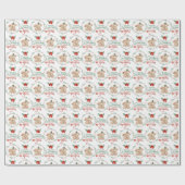 Cadeau Un Lapin Vous Aime Envelopper Du Papier (Plat)