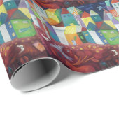 Cadeau Un meilleur papier d'emballage de maisons et de (Coin rond)