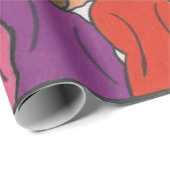 Cadeau Un monde, une famille Papier d'enveloppement multi (Coin rond)