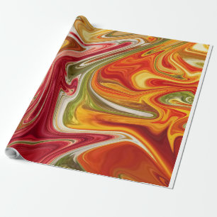 Cadeau Un papier d'emballage d'image liquéfié génial