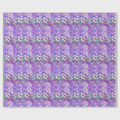 Cadeau Un papier d'emballage paradisiaque violet (Plat)