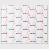 Cadeau Unicorn Believe Design - Papier brillant, 30 (Plat)