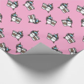 Cadeau Unicornes et papier d'enveloppement de café (Coin)