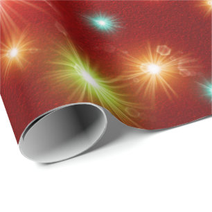Cadeau unique, brillant papier d'enveloppement, coloré, f