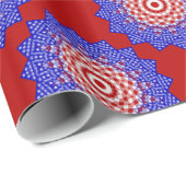 Cadeau USA Drapeau Teabag Pliage s4-GIFT WRAPPER PAPIER (Coin rond)