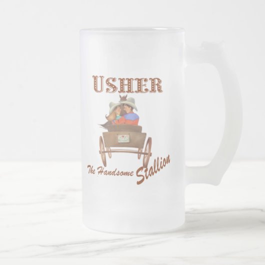Cadeau Usher 16 oz de bière congelée Mug (Droit)