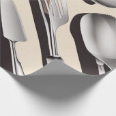 Cadeau Ustensile de cuisine thème papier enveloppement (Coin)