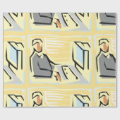 Cadeau Utilisation D'Un Papier D'Enveloppement D'Ordinate (Plat)