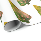 Cadeau Vacances d'hiver Papier d'enrobage d'arbre (Coin rond)