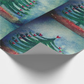 Cadeau Vacances, Papier d'enveloppement d'hiver (Coin)