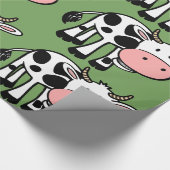 Cadeau vaches de campagne enveloppant du papier (Coin)