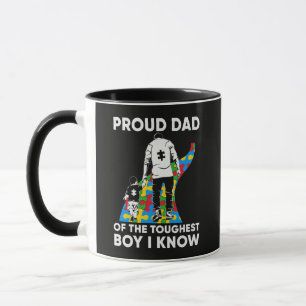 Cadeau Vader Puzzel Autisme Bewustzijn Verjaardag Mok