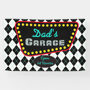 Cadeau Vader's Garage Uithangbord Banner