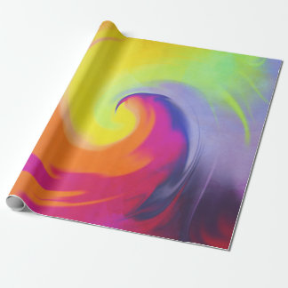 Cadeau Vague d'aquarelle - papier d'emballage