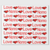 Cadeau Valentine's Day Envelopper Papier Amour Nunno Coeu (Plat)